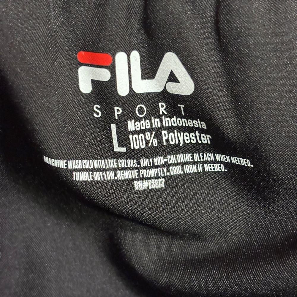 FILA SPORT Black Lightweight Athletic Shorts Size Large - Picture 4 of 5